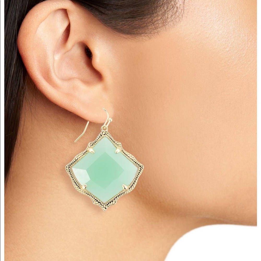 Kendra Scott Kirsten Chalcedony drop earrings - Picture 4 of 4